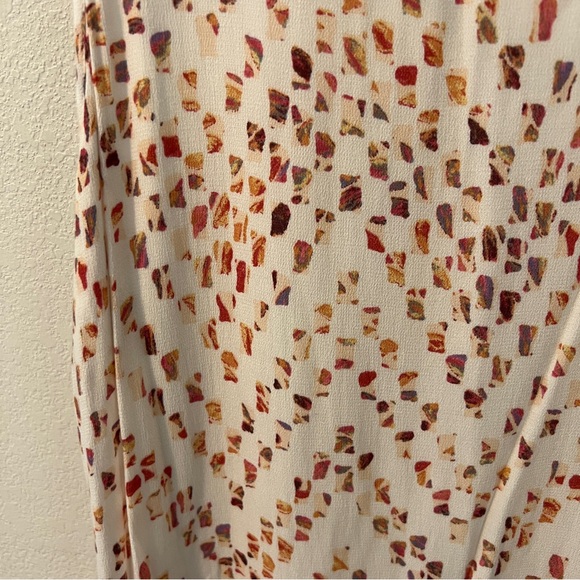 Mystree Multicolor Geometric Print Sleeveless Scoop Neck Woven High Low Dress - Picture 7 of 11